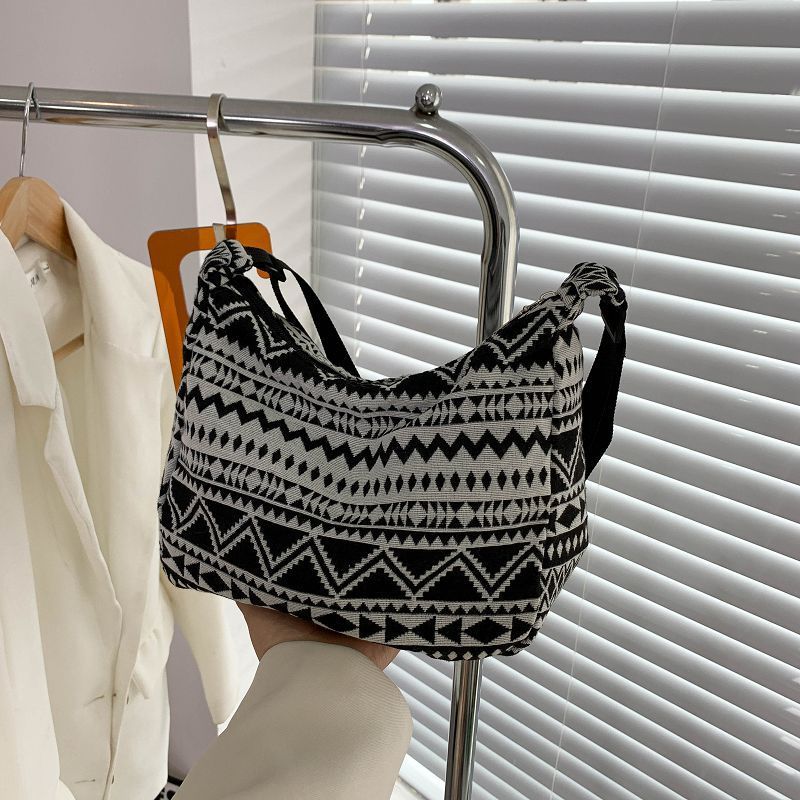 Sac en toile de grande capacité pour femmes, nouvelle mode de banlieue