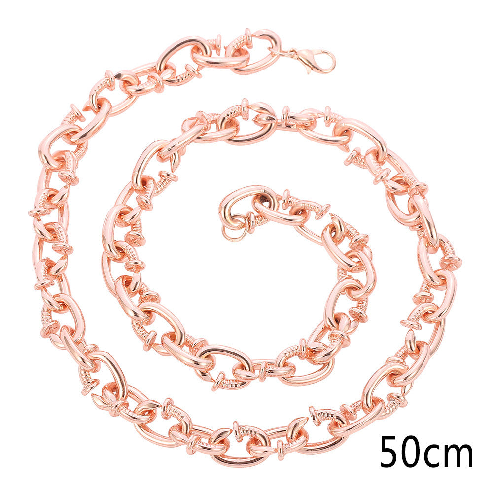 Bracelet pour hommes, tendance Hip Hop, accessoires de Rap, personnalité des ongles, boîte de nuit, exagéré