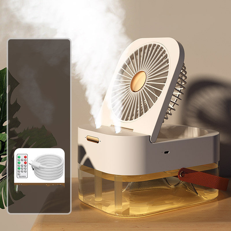 Humidificateur ventilateur de pulvérisation Portable, refroidisseur d'air, humidificateur d'air, ventilateur USB de bureau avec veilleuse pour appareil ménager d'été