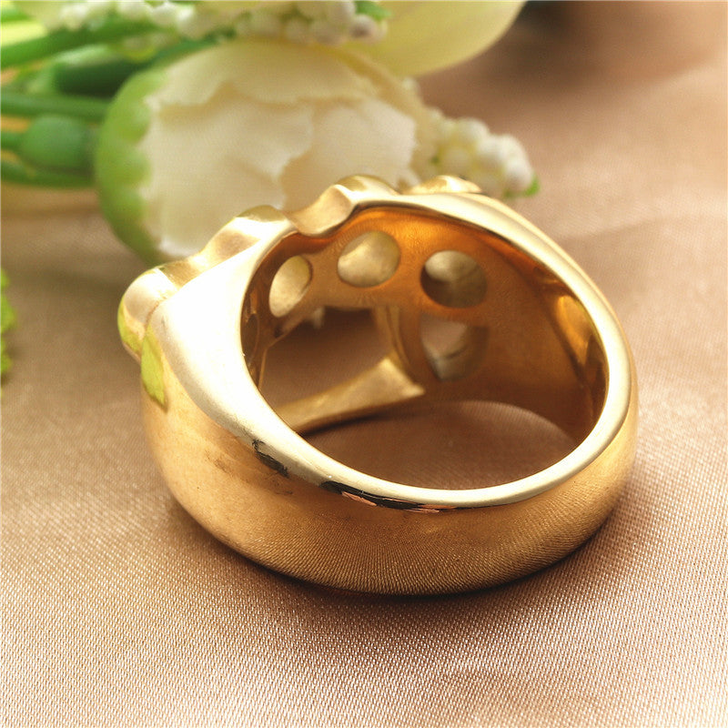 European And American Retro Punk Stainless Steel Ring