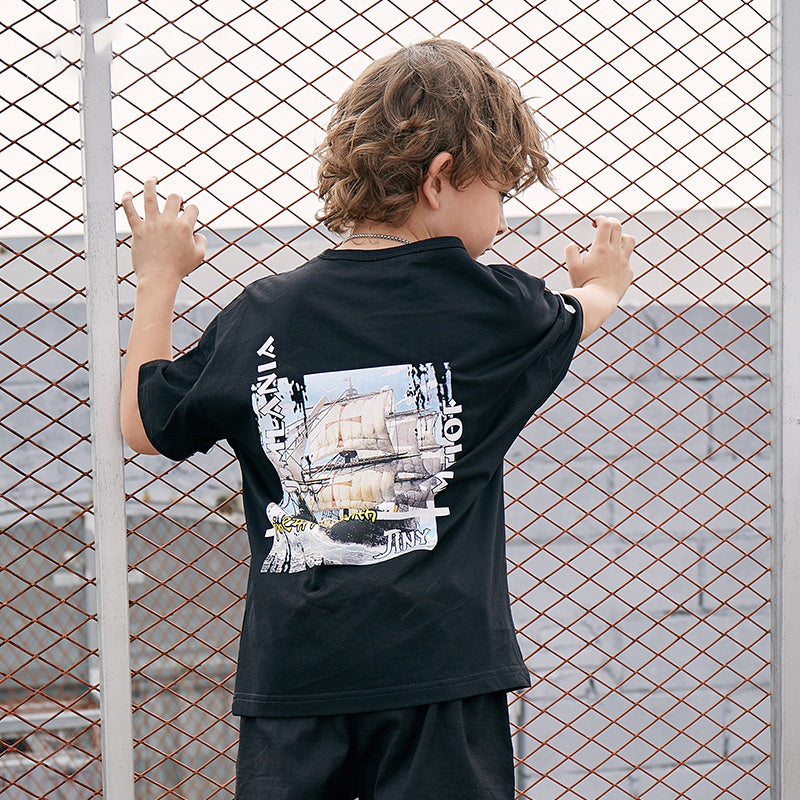 Camiseta infantil estampada