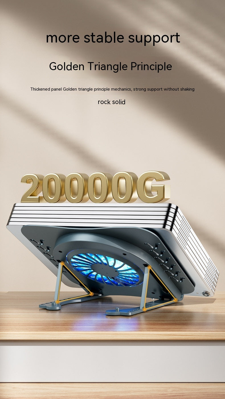 Radiateur portable pour ordinateur portable à base pliante