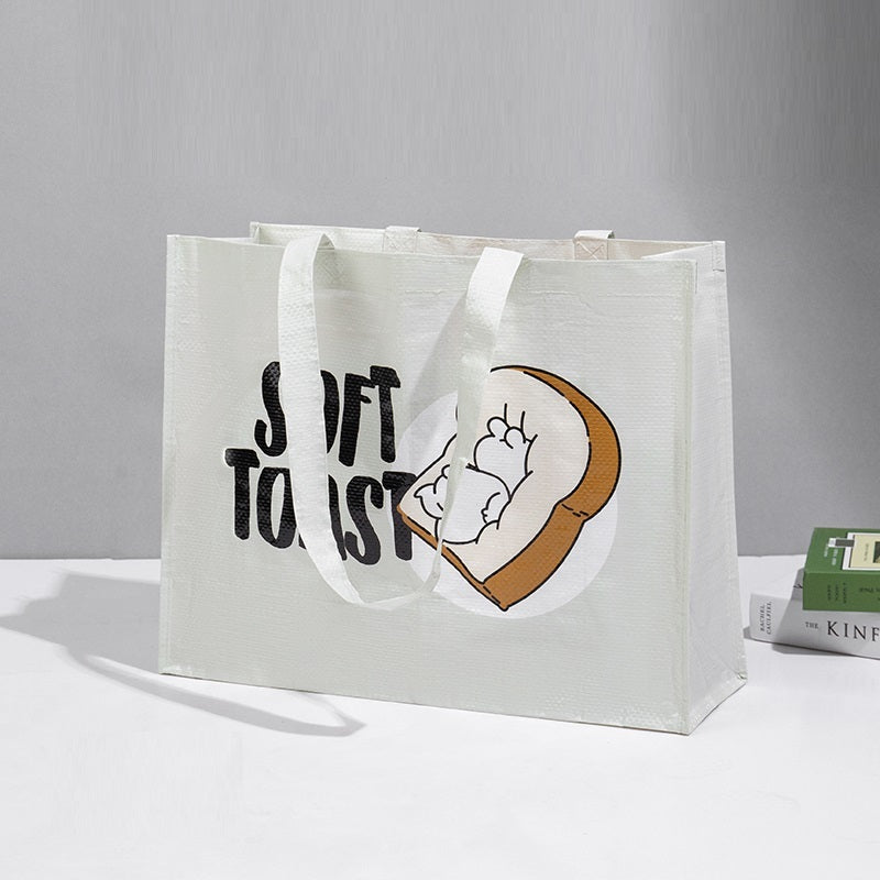 Soft Bread Waterproof Supermarket Shopping Woven Bag
