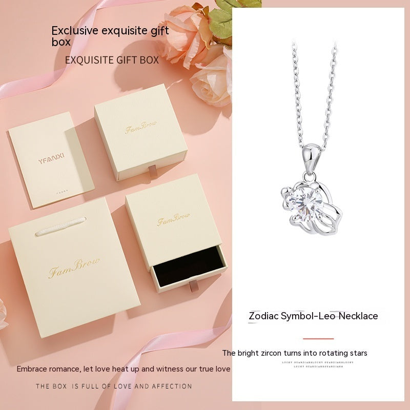 Collier Douze Constellations Femme Argent Sterling