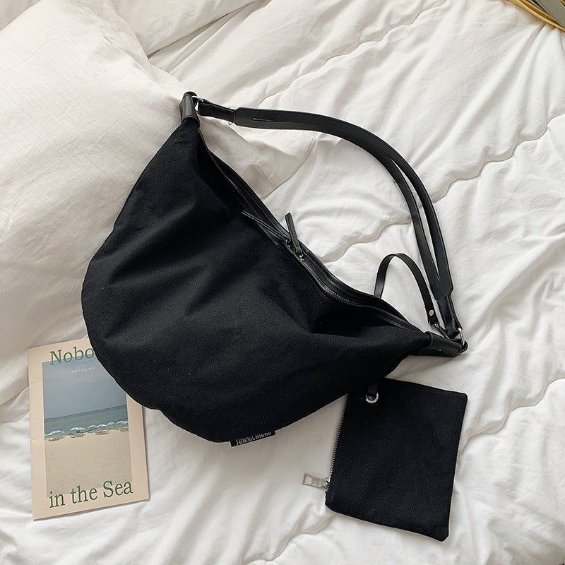 Sac à bandoulière en toile pour femmes, sacs de raviolis, sacs à bandoulière décontractés à la mode