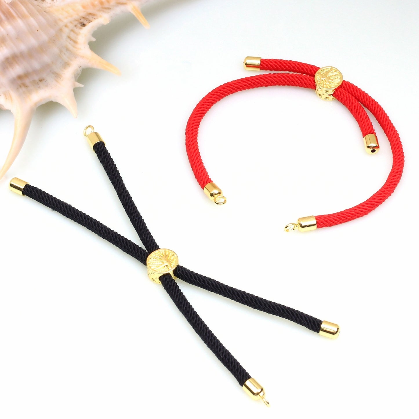 18K Bag Gold Buckle Color Retention 3MM Milan Bracelet Bracelet Adjustable Push-pull Semi-finished Product Accessories