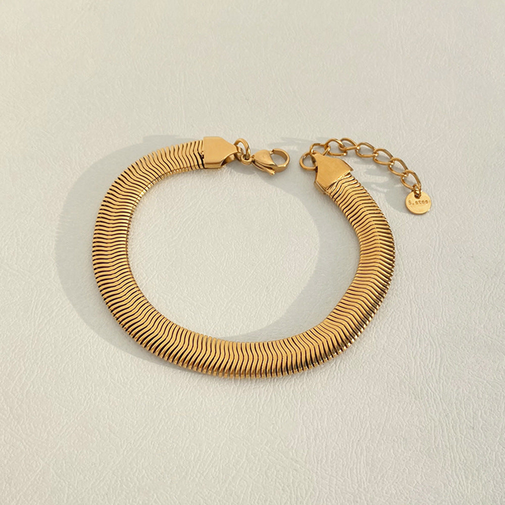 Bracelet en acier inoxydable galvanoplastie style simple