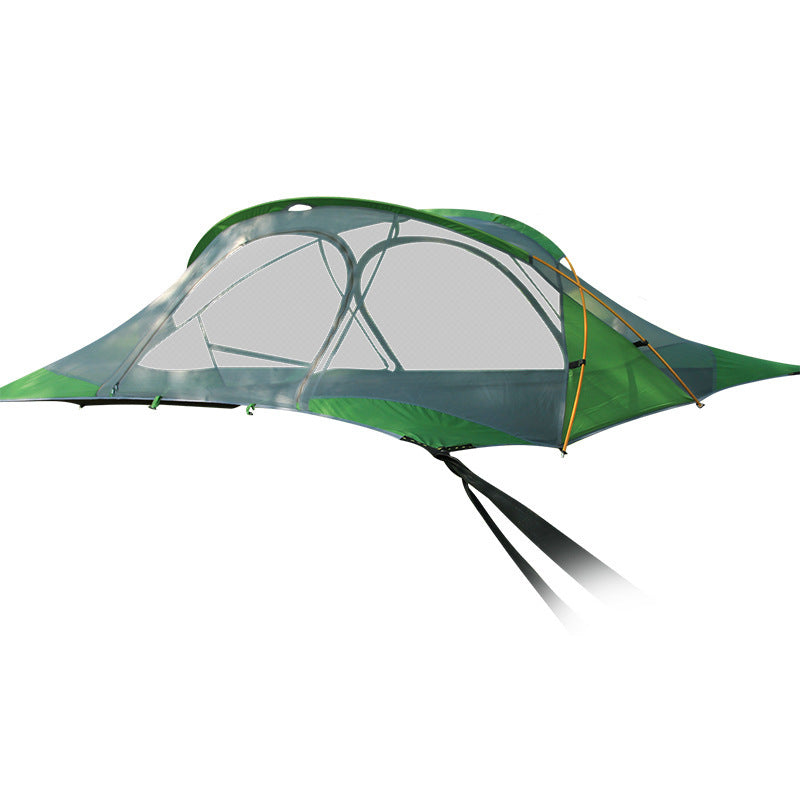 Hamaca para acampar con autoconducción, mosquitera, tienda suspendida, poste de aluminio, tienda colgante ultraligera impermeable para árbol