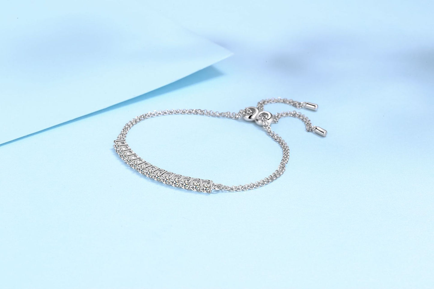 S925 Moissanite Silver Bracelet Female