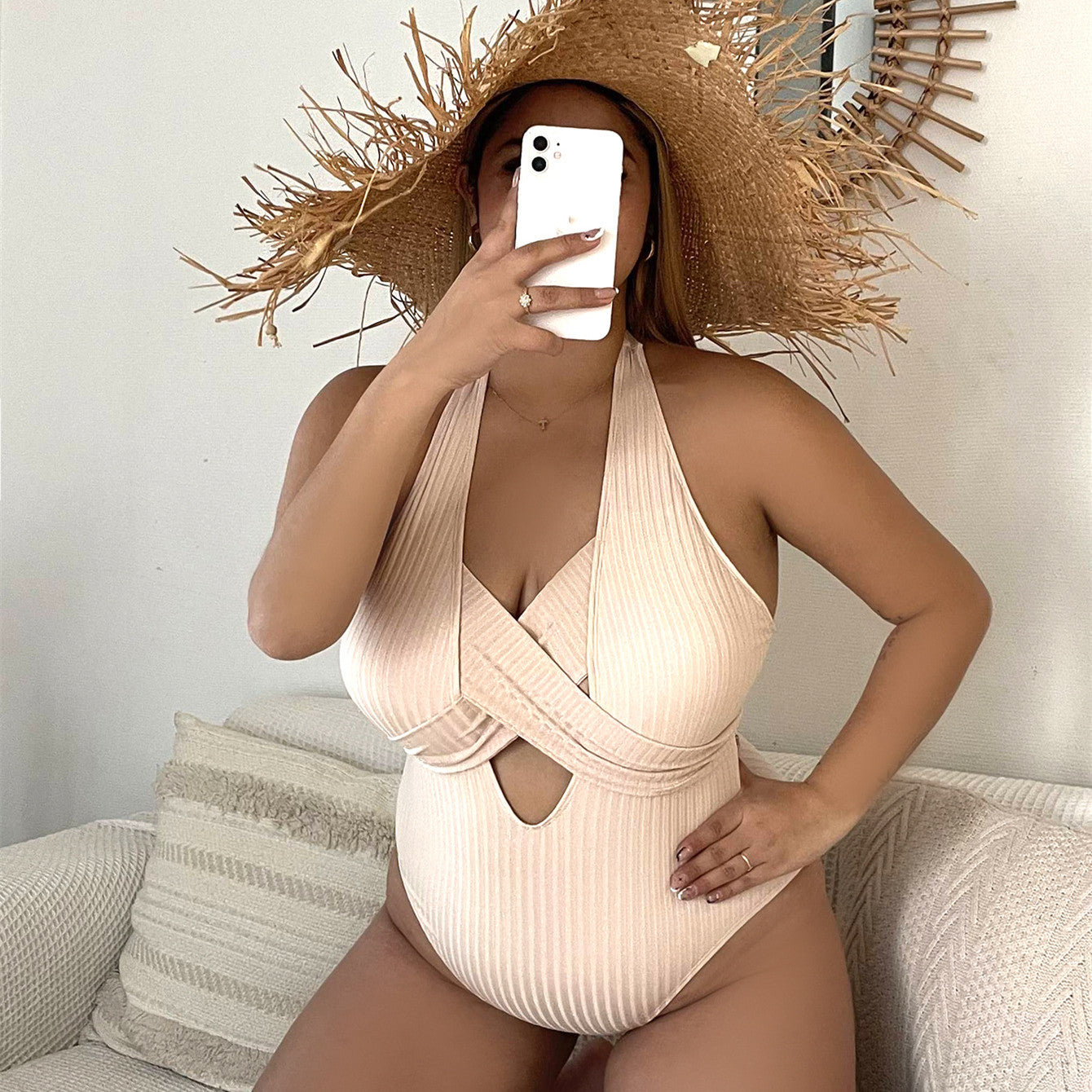 Maillots de bain une pièce grande taille à la mode pour femmes