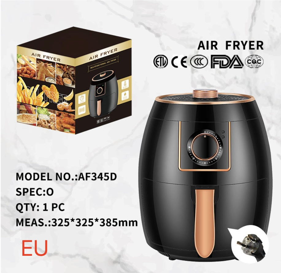 Freidora de aire transfronteriza estándar de EE. UU., 5,5 L, pantalla táctil, freidora automática, sartén profunda, máquina de patatas fritas, Airfryer