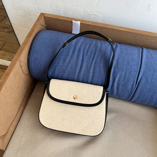 Sac à bandoulière en toile élégante pour femmes, nouveau début d'automne, polyvalent