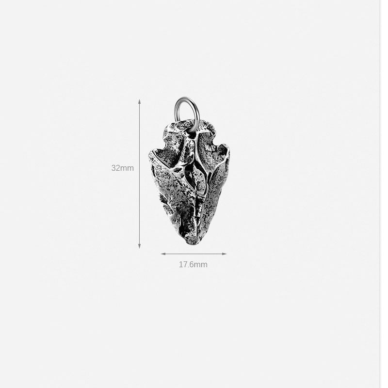 Arrow Silver Pendant Retro Distressed Fashion Hip Hop Personality