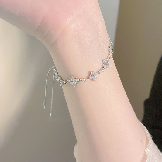 Bracelet brillant élégant personnalité féminine tout-match réglable
