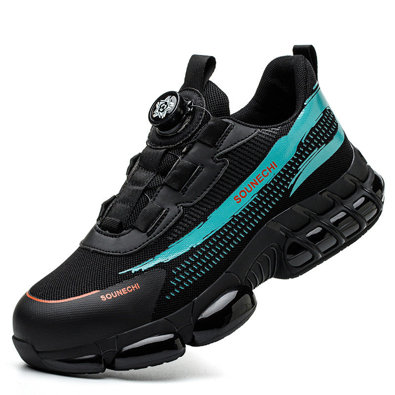 Chaussures de protection du travail pour hommes, semelle souple anti-crevaison, respirante