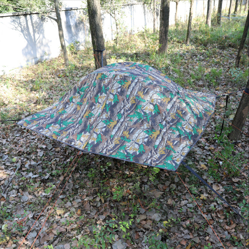 Hamaca para acampar con autoconducción, mosquitera, tienda suspendida, poste de aluminio, tienda colgante ultraligera impermeable para árbol