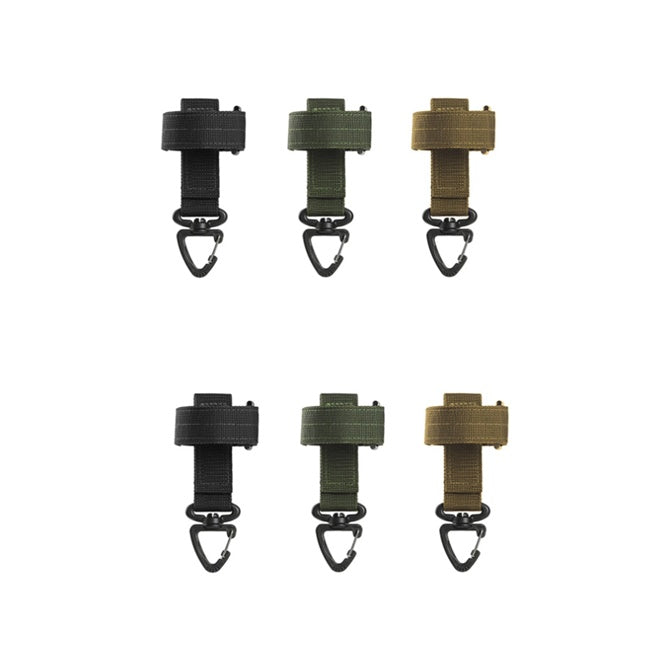 Guante multiusos con hebilla colgante, ventilador militar, guantes tácticos para exteriores, cuerda de escalada, hebilla de almacenamiento