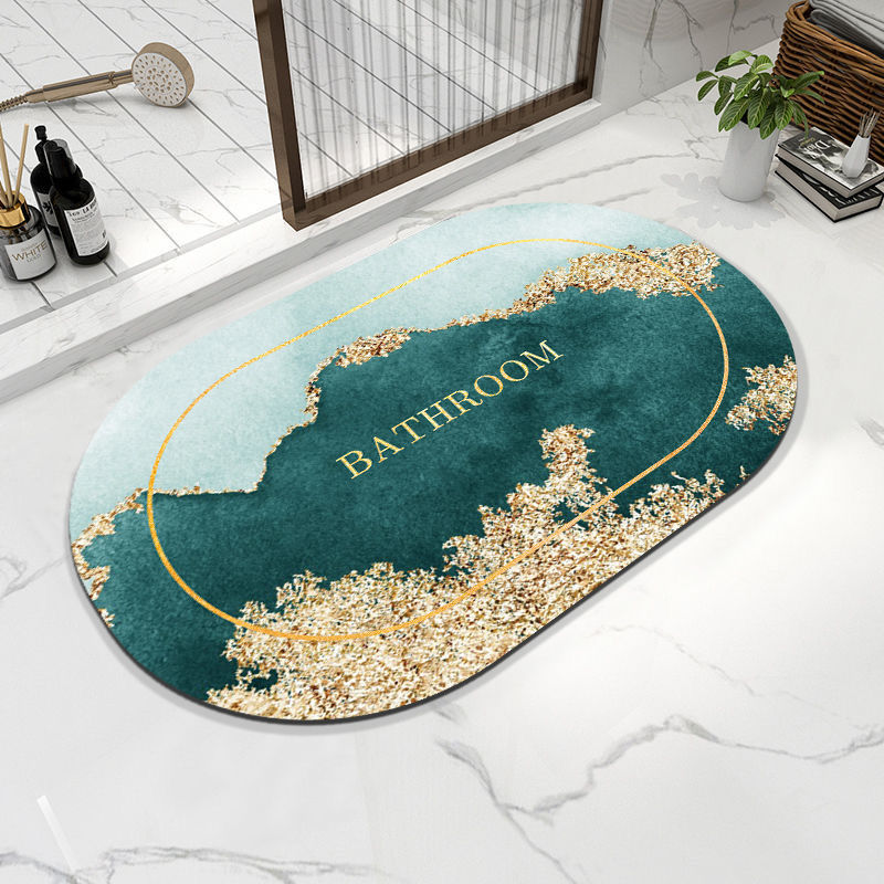 Alfombra de baño superabsorbente de piel de Napa, alfombra de baño de secado rápido, alfombras modernas simples antideslizantes para el suelo, alfombra de cocina a prueba de aceite para el hogar