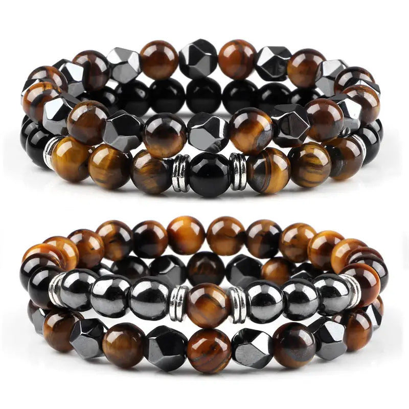 Natural Tigereye Head Bead Bracelet