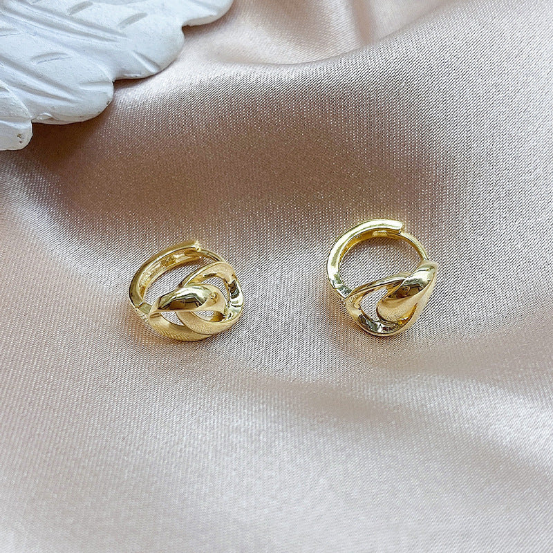 Women's Graceful And Fashionable Geometric Double Hoop Earrings