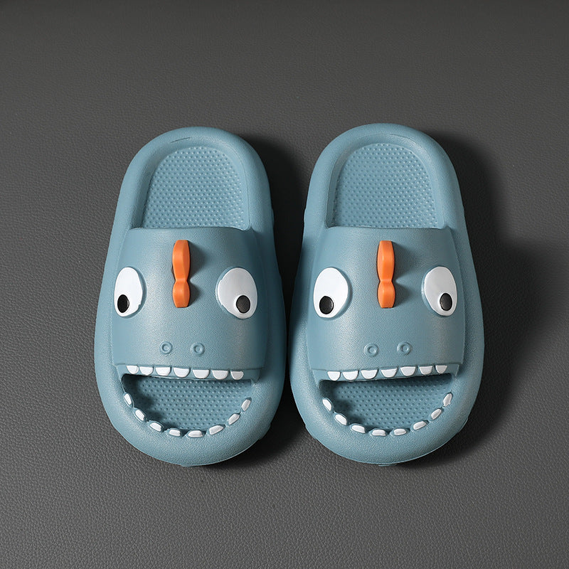 Pantoufles de requin pour enfants, chaussures de douche antidérapantes pour garçons et filles