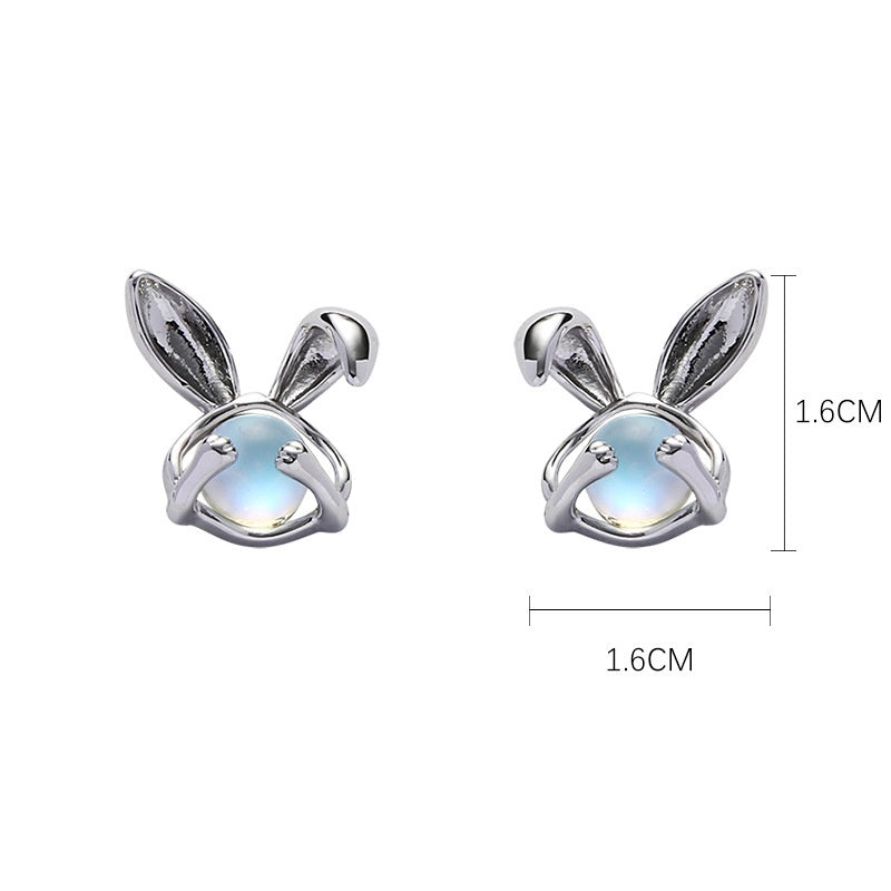 Original Moonstone Mild Luxury Retro Frosty Style Earrings