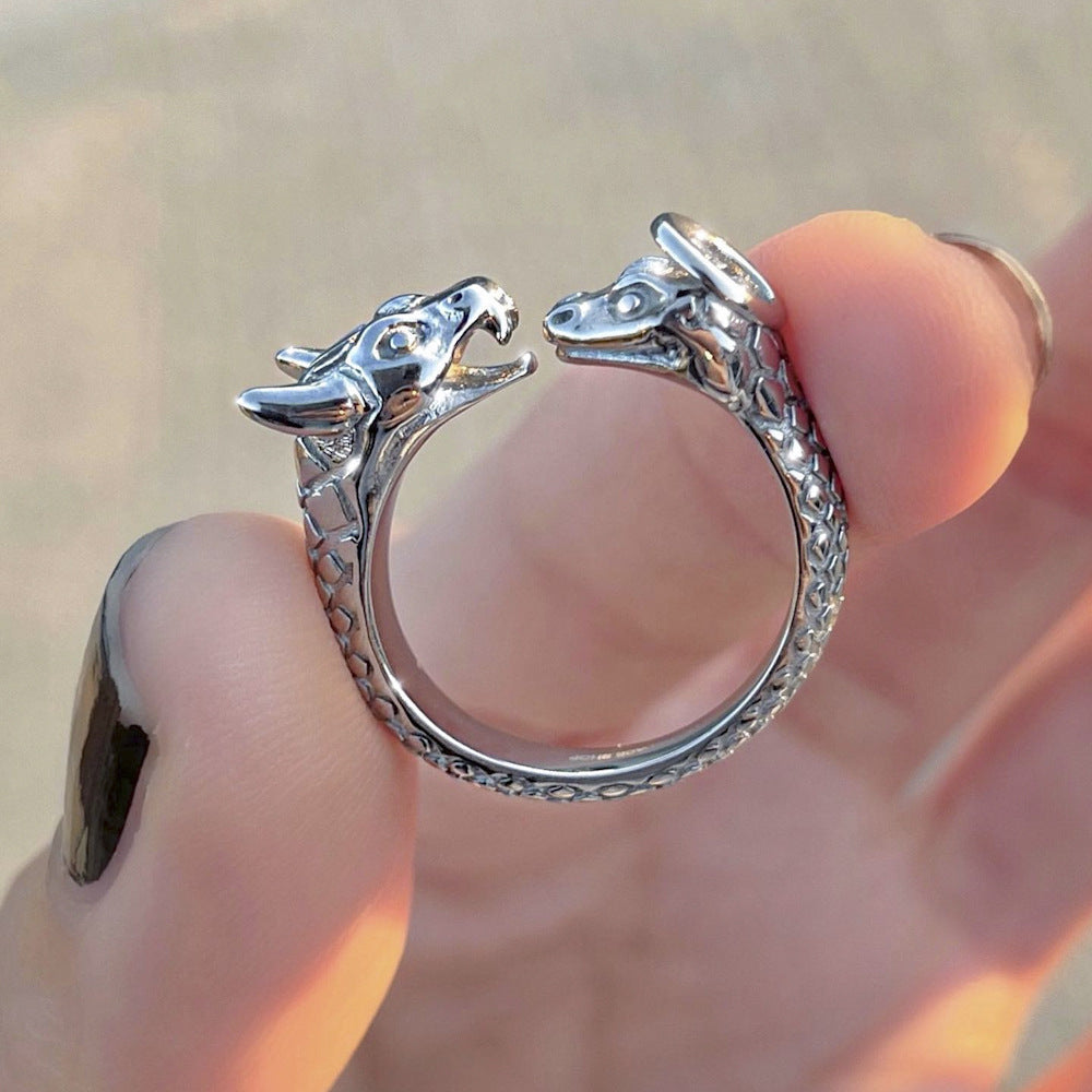 Europe And America Creative Dark Retro Butterfly Ring Fashion Hip Hop
