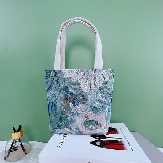 Sac en toile polyester cartable étudiant tutoriel grande capacité