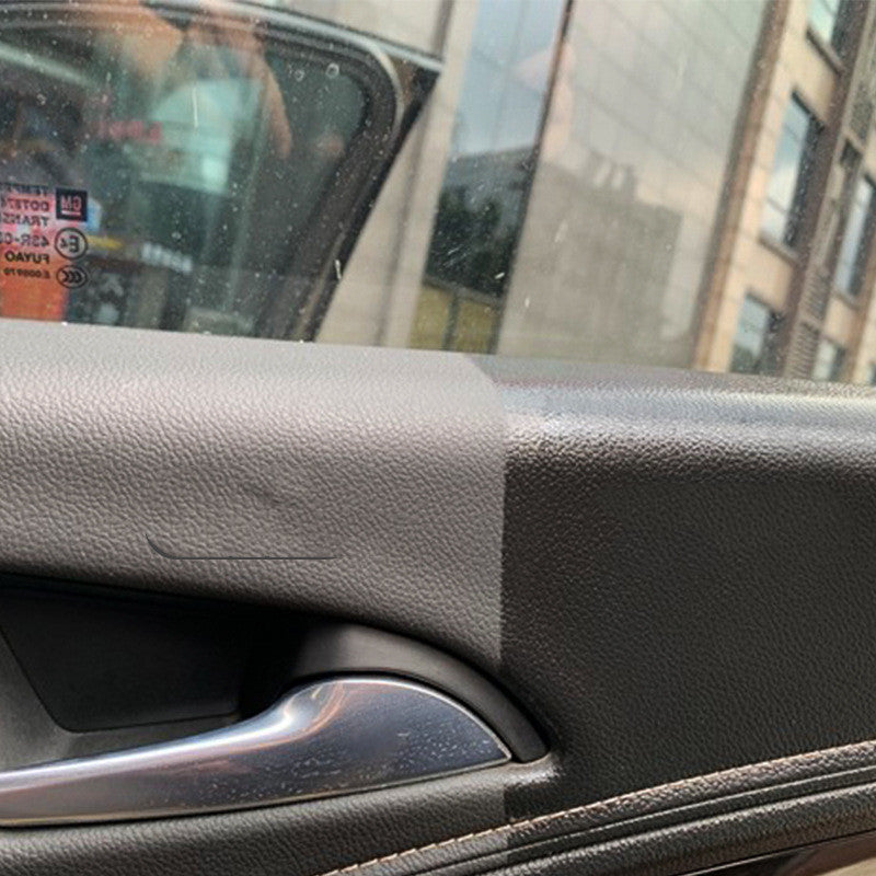 Coated rubber and plastic car wax