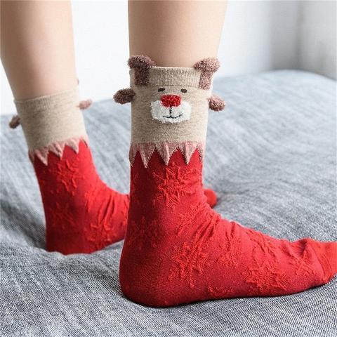 Chaussettes de Noël mignonnes du Père Noël
