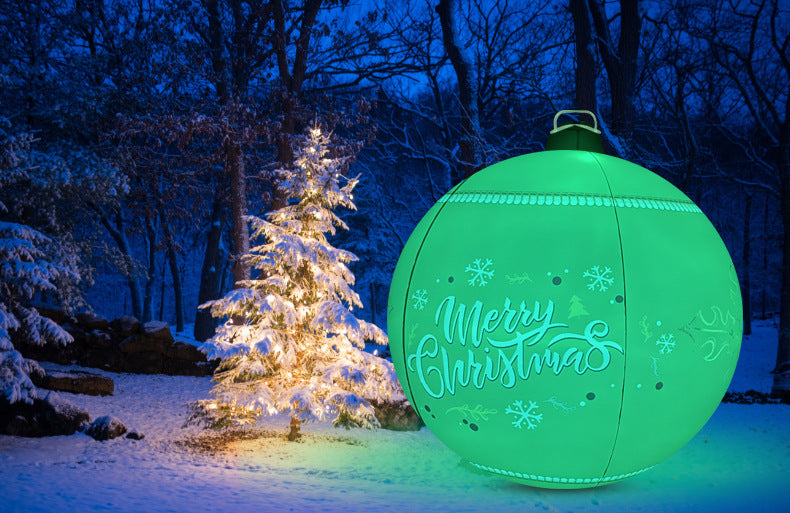 New Inflatable Christmas Ball Outdoor Decoration LED Light