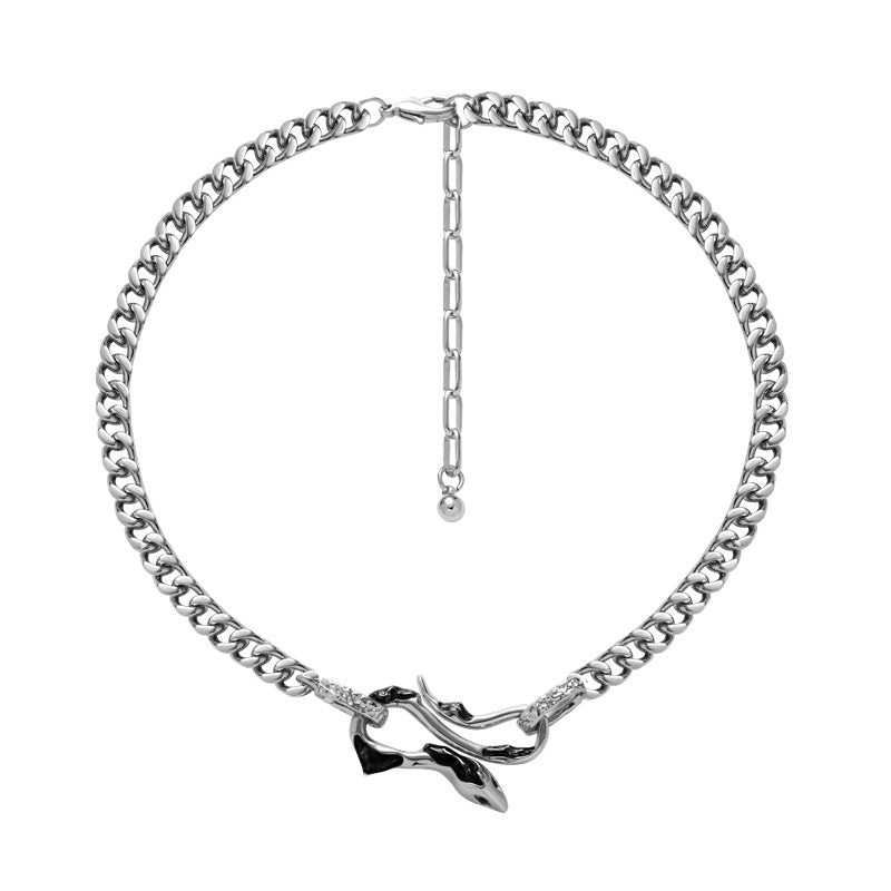 Black Snake Necklace For Women Temperament Wild