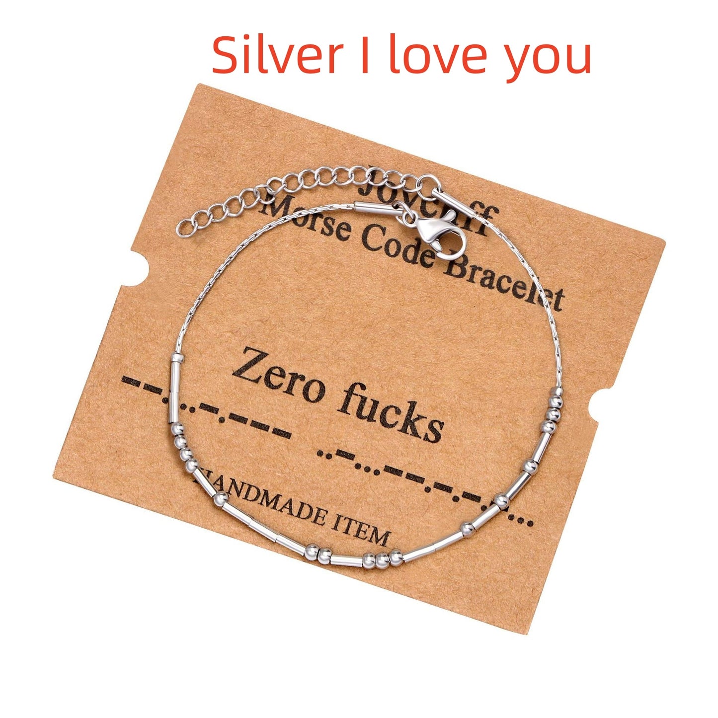 Morse Code Alphanumeric Couple Bracelet