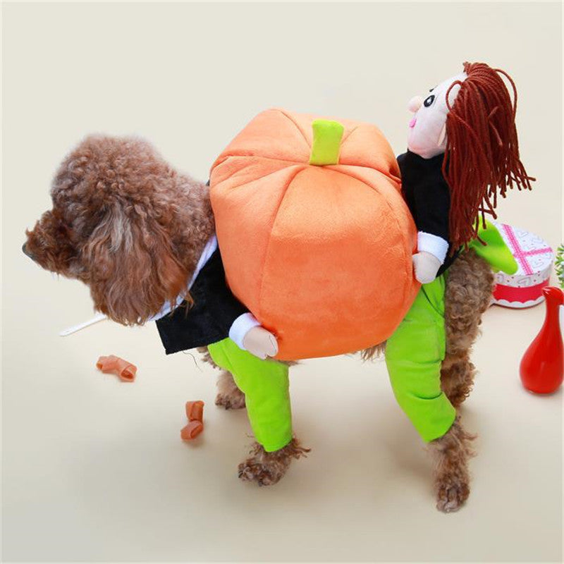 Décorations de citrouille d'Halloween pour animaux de compagnie pour vêtements