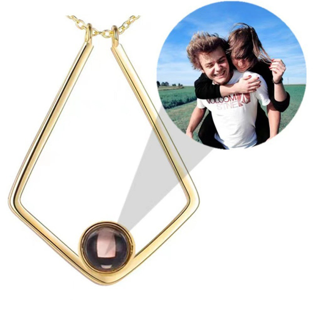 100 Languages Projection Necklace Personality