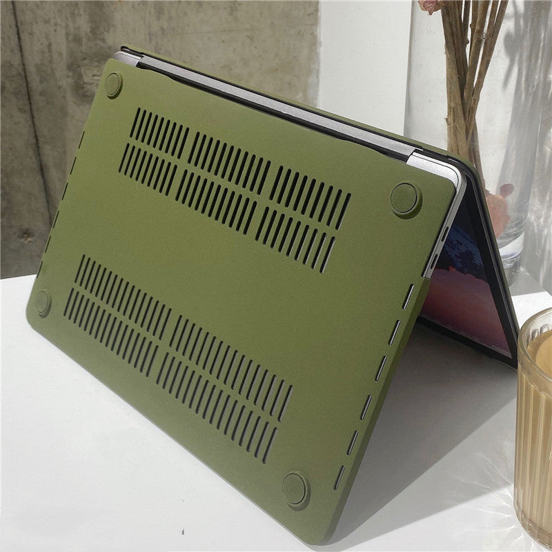 Carcasa protectora para MacBook Notebook Quicksand verde militar