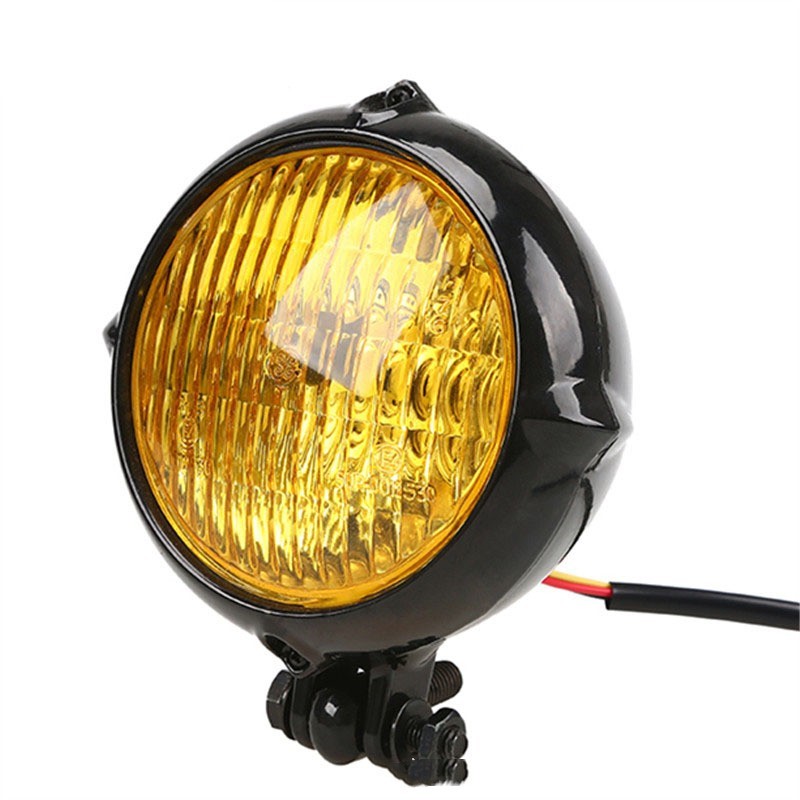 Faros Retro Coche Eléctrico Faros Negros Frescos Faros