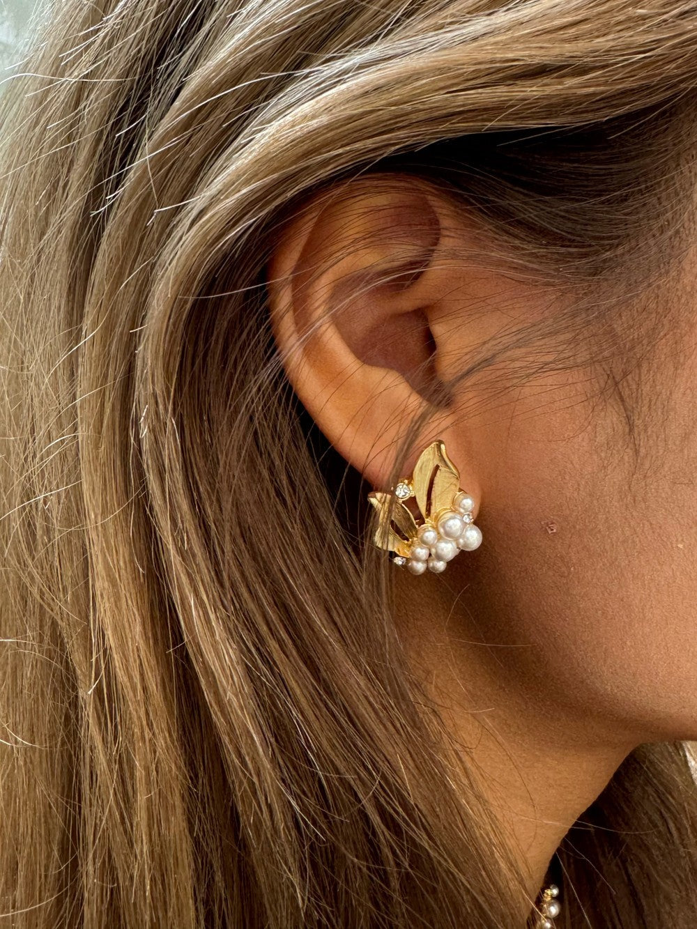 Non-pierced Retro Osmanthus Fragrans Middle-ancient Ear Studs