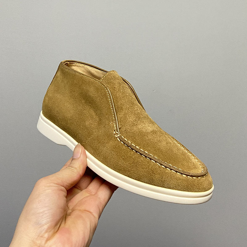 Mocasines planos retro hasta el tobillo