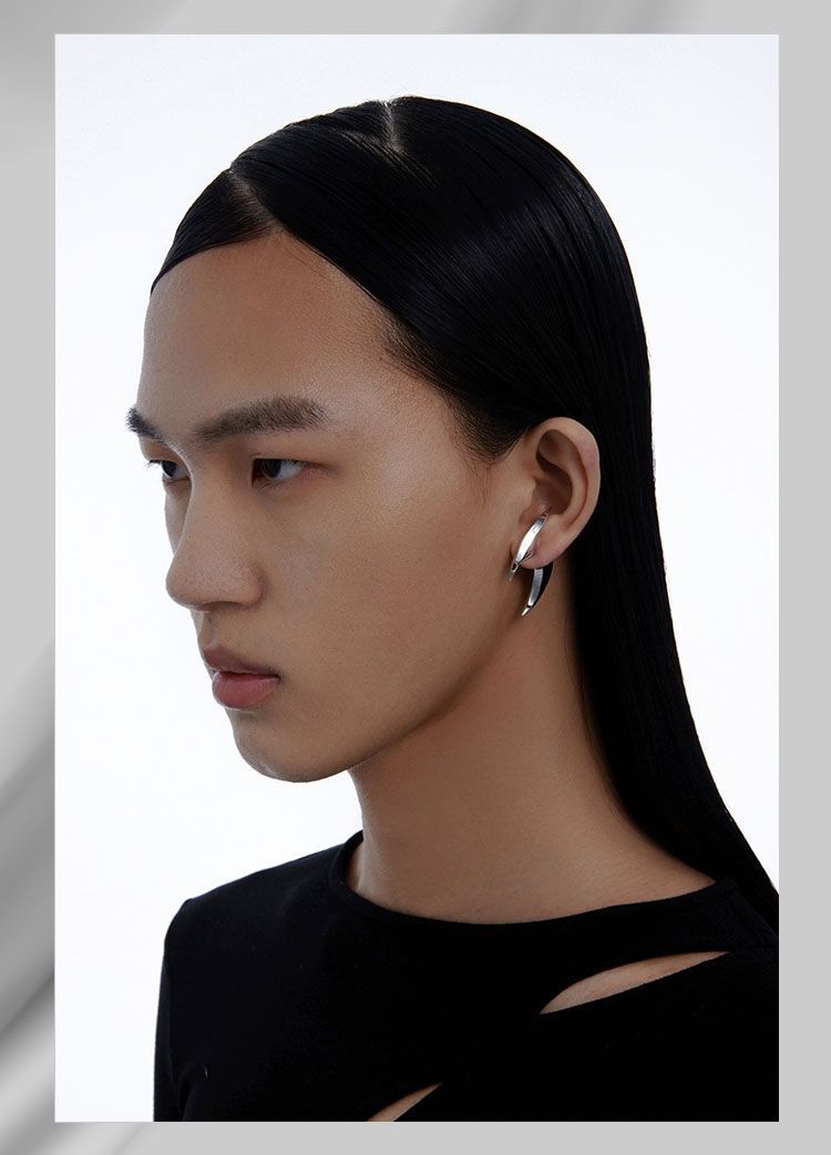 Boucles d'oreilles de tempérament de sortie simples et assorties pour femmes