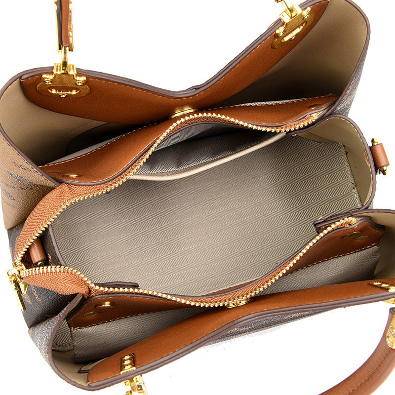 Bandolera de hombro Retro para mujer, bolso grande portátil para ir al trabajo