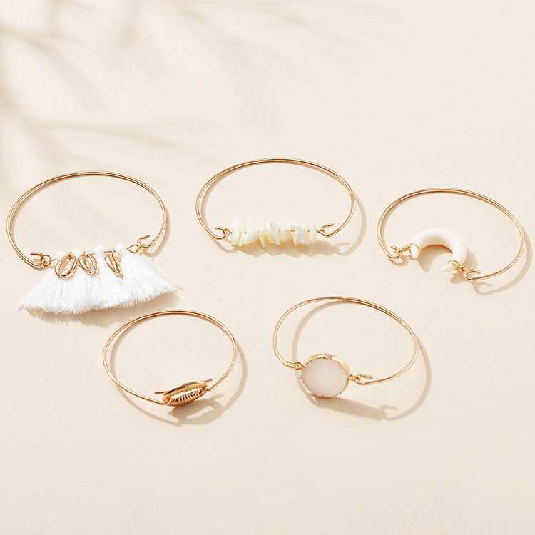 Women's Fashion Popular Shell Tassel Bracelet