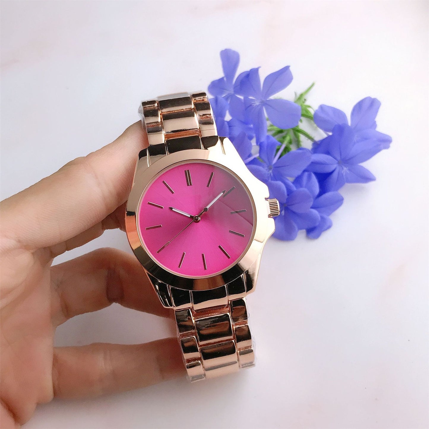 Montre-bracelet à Quartz pour hommes et femmes, élégance décontractée et créativité, Style assorti coréen Simple