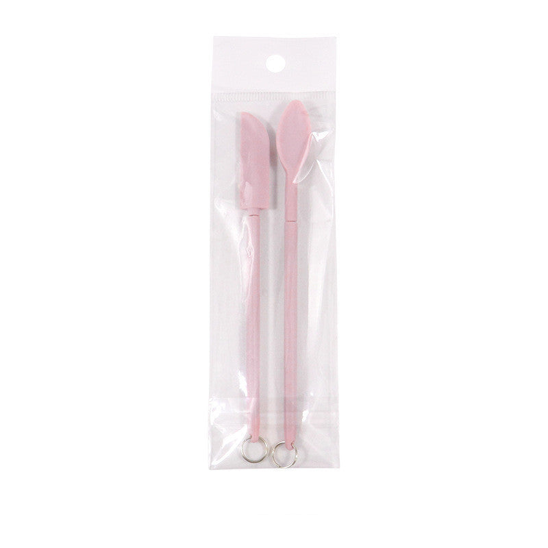 Spatule cosmétique en silicone Mini rétractable étendue