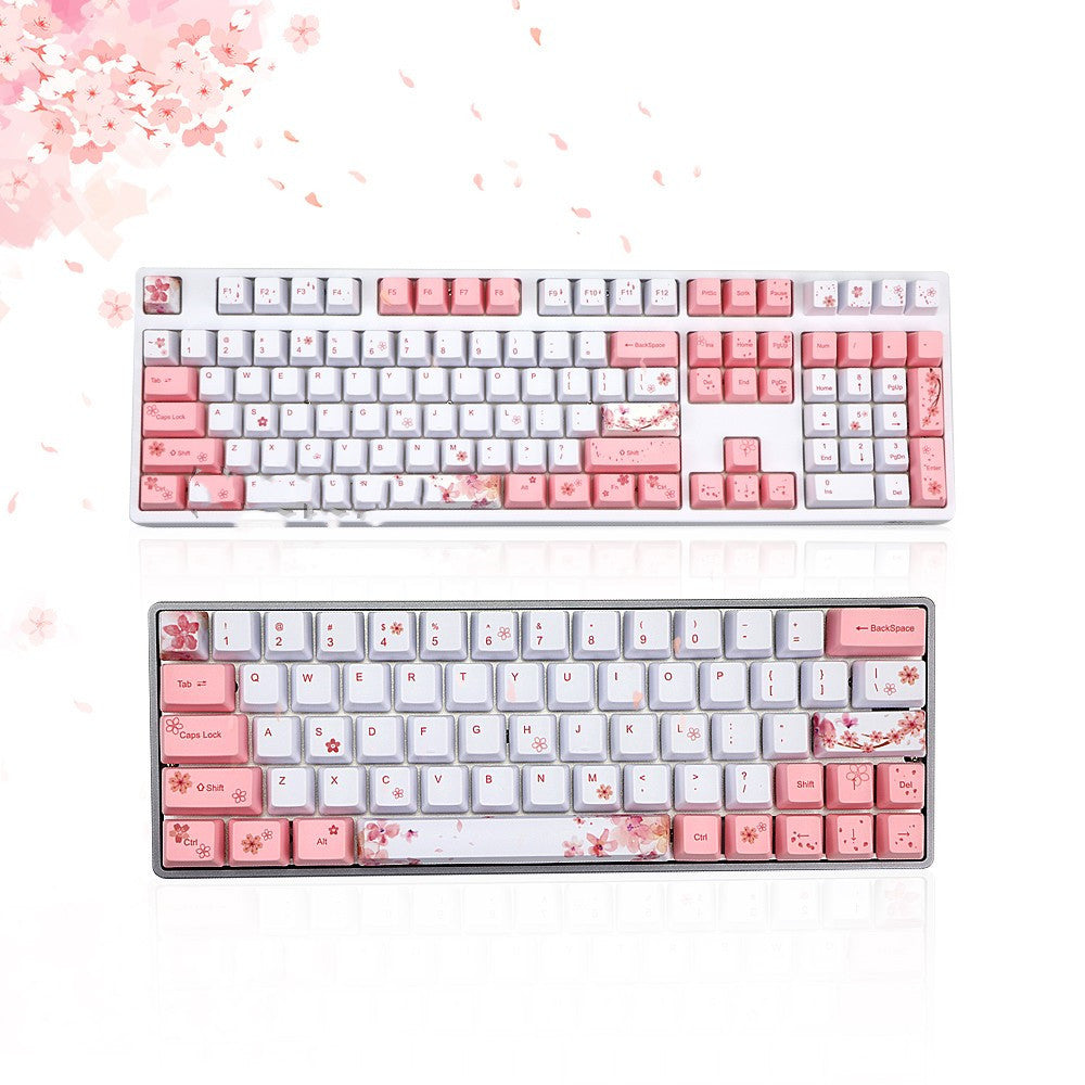 Sakura Keycap Key OEM Hauteur Keycap de sublimation à cinq côtés