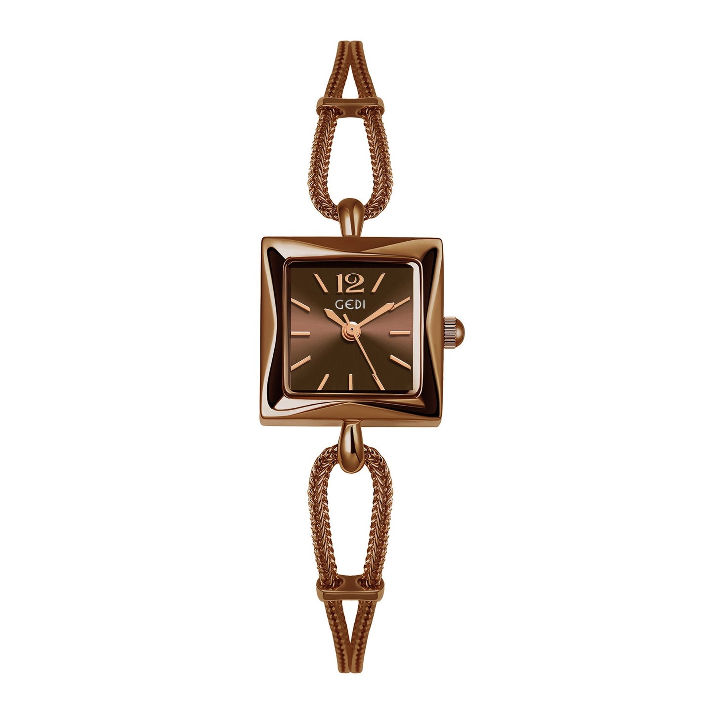 Montre-Bracelet en alliage, petite plaque carrée Simple de haute qualité, Style Antique
