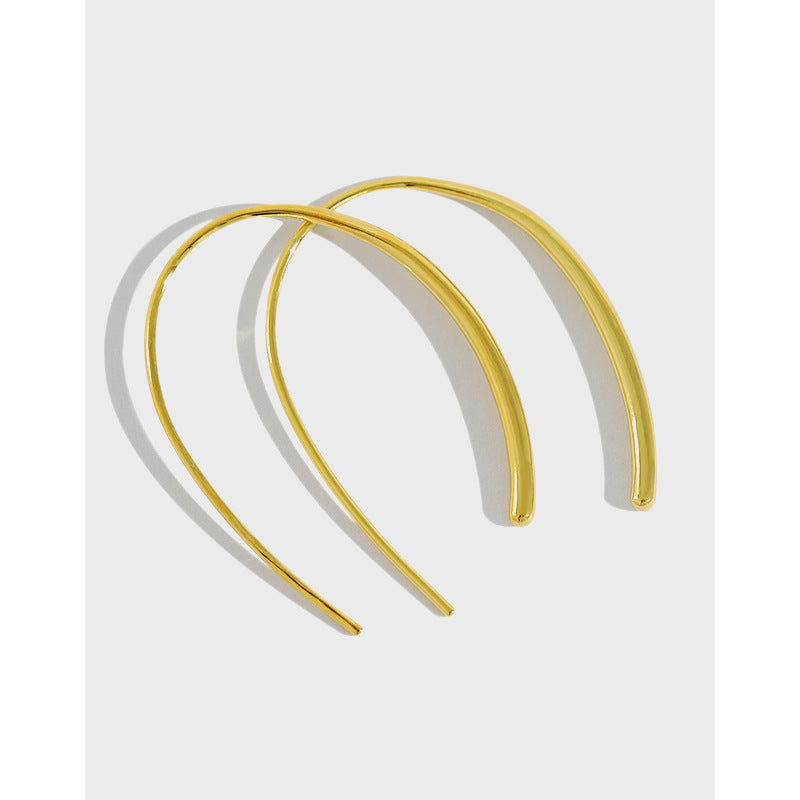 Boucles d'oreilles en argent sterling S925 en forme de U