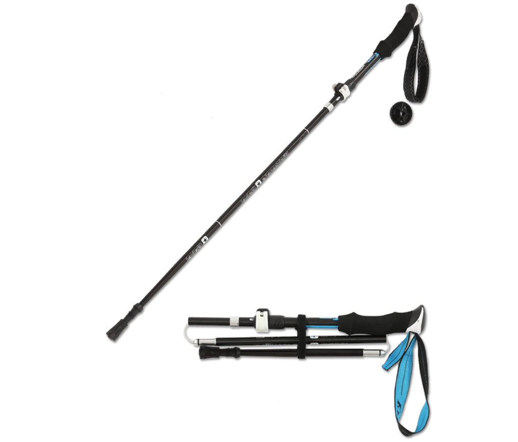 Bastón de trekking telescópico plegable