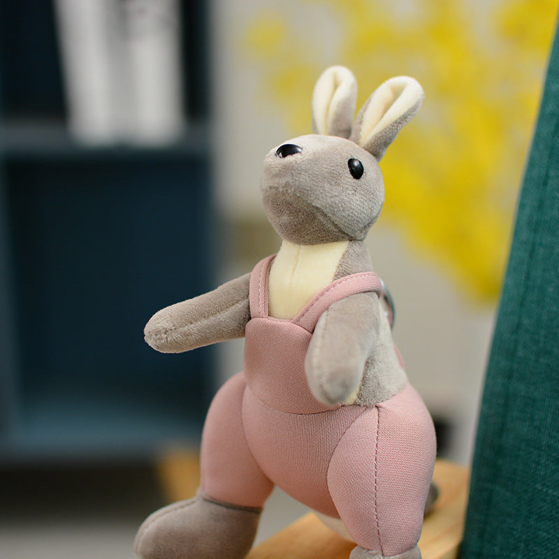 Cartoon Cute Strap Kangaroo Plush Pendant Little Doll