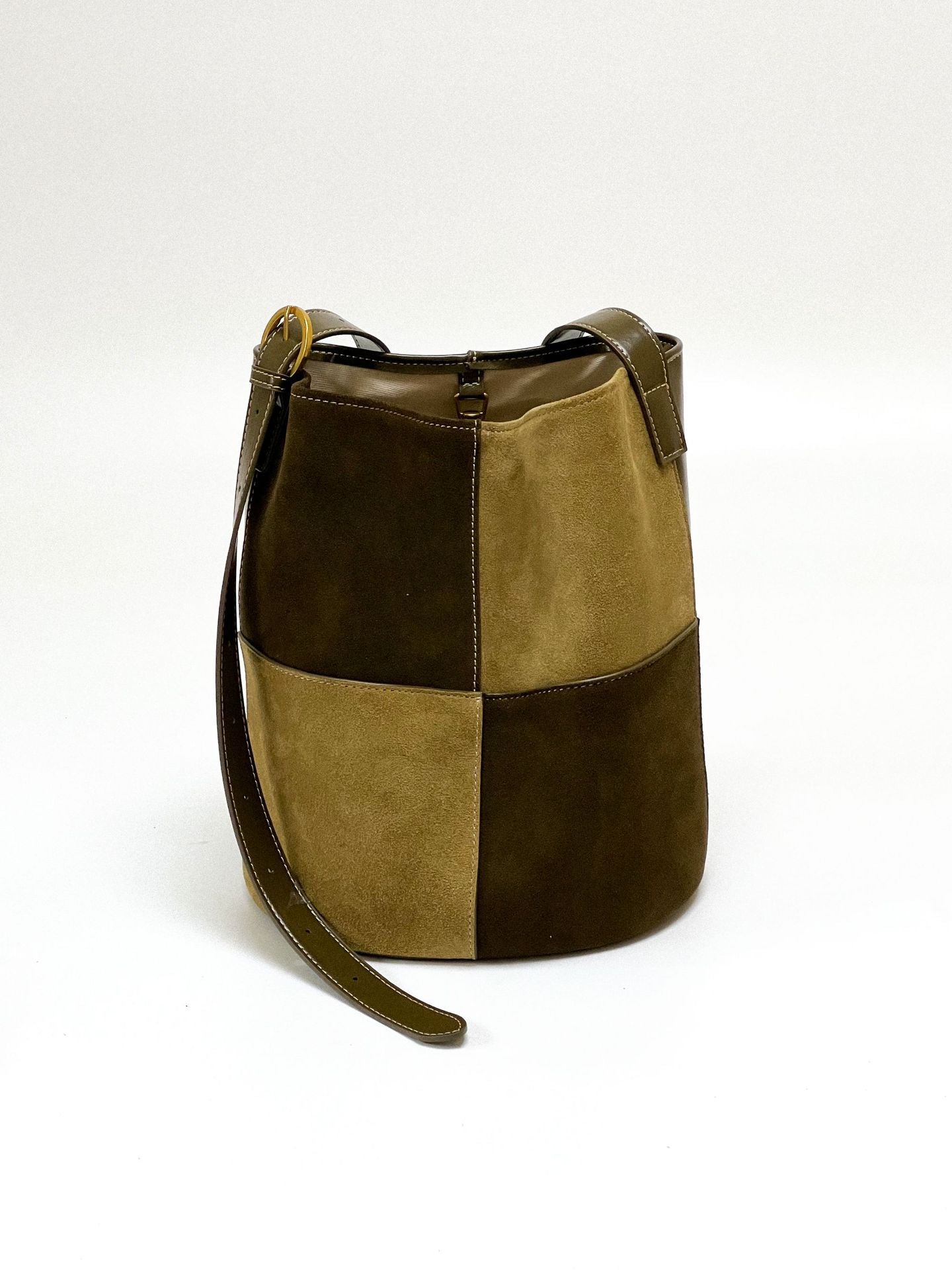 Bolso de mujer a cuadros con retales, bandolera de hombro Retro de gama alta que combina con todo